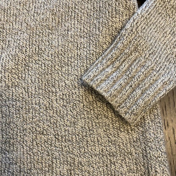 Christopher & Banks Petite Beige Woman Sweater Small V-Neck Collar Buttons - Picture 3 of 7